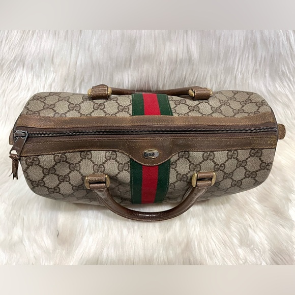 Authenticated Gucci Supreme Web Boston Ophidia Tote Bag Handbag Purse - Picture 8 of 16